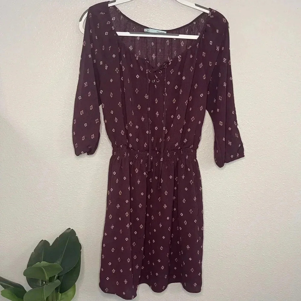 Maurice’s Cold Shoulder Cinched Waist Dress